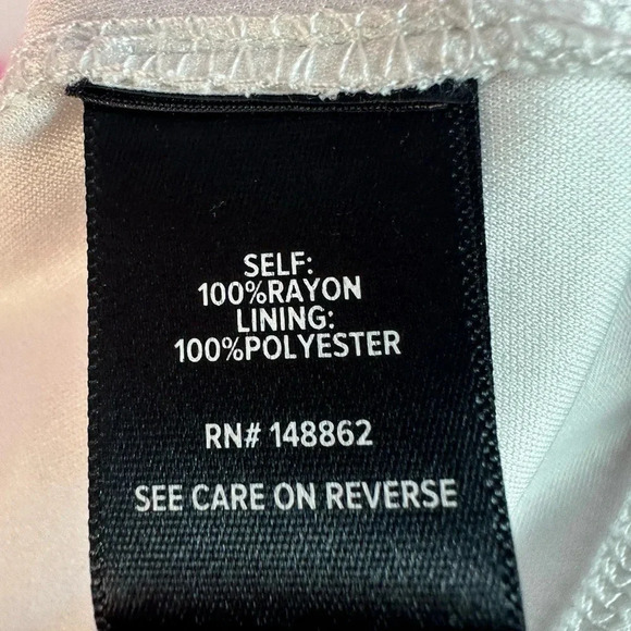 TORRID pink white tie-dye chillis handkerchief dress adjustable straps costal - Picture 8 of 12